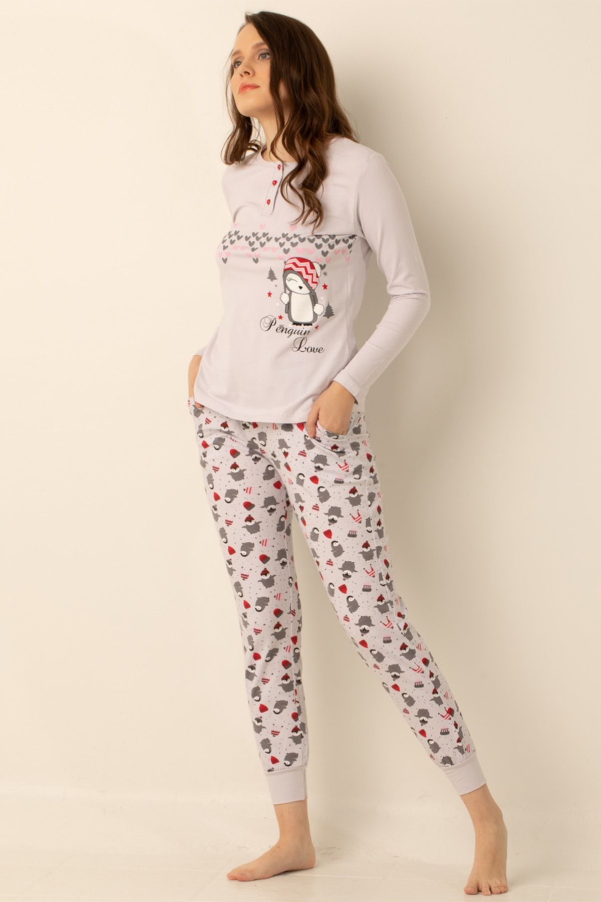 Doremi-Set de pijamale din bumbac pentru femei 2