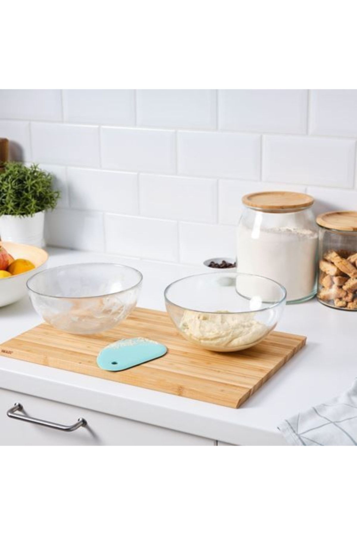 IKEA-Light Blue Dough Pie Cream Scraper Scraper 3