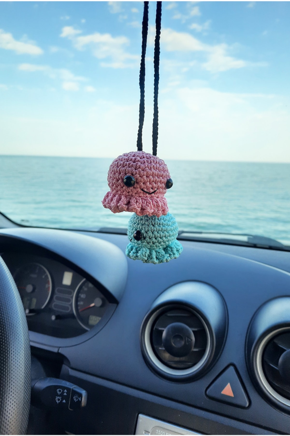 Neşeli Oyuncak Ahtapot Dikiz Aynası Aksesuarı, Oto Süsü