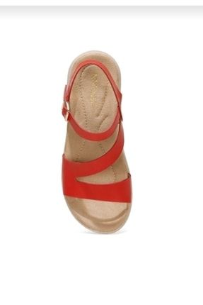 Margaret 1fx Kırmızı Kadın Kalın Taban Sandalet SD3