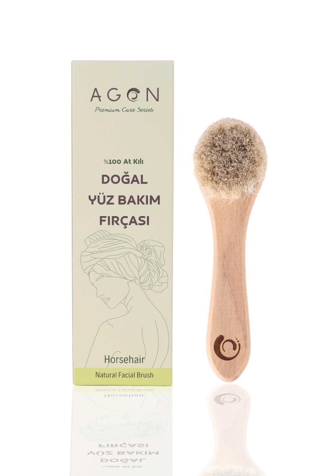 ست صابون شیر الاغ عسلی با برس مراقبت از موی اسب طبیعی و الیاف کدو تنبل Agon