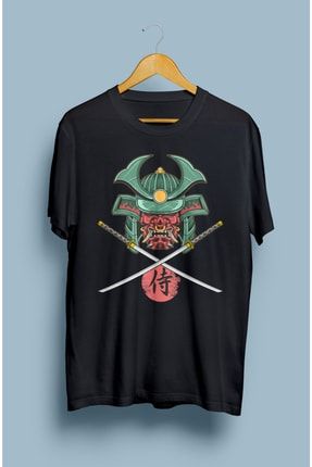 Japon Samuray Tasarım Baskılı Tişört KRG0978T