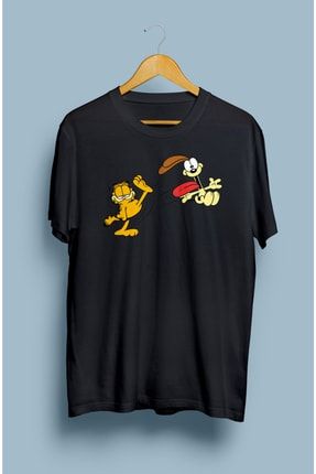Garfield Tasarım Baskılı Oversize Tişört KRG1090T