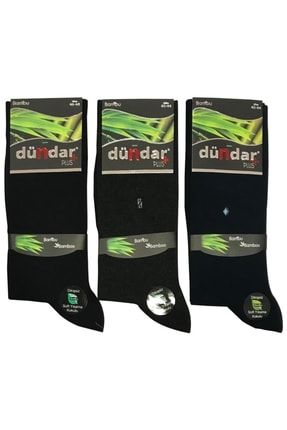 3'lü Paket Erkek Plus Bambu Soket Çorap 5602-P03