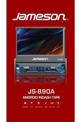 Js-890a 7inç Android Indash Teyp Geri Görüş Kamerası Hediyeli JS-890A