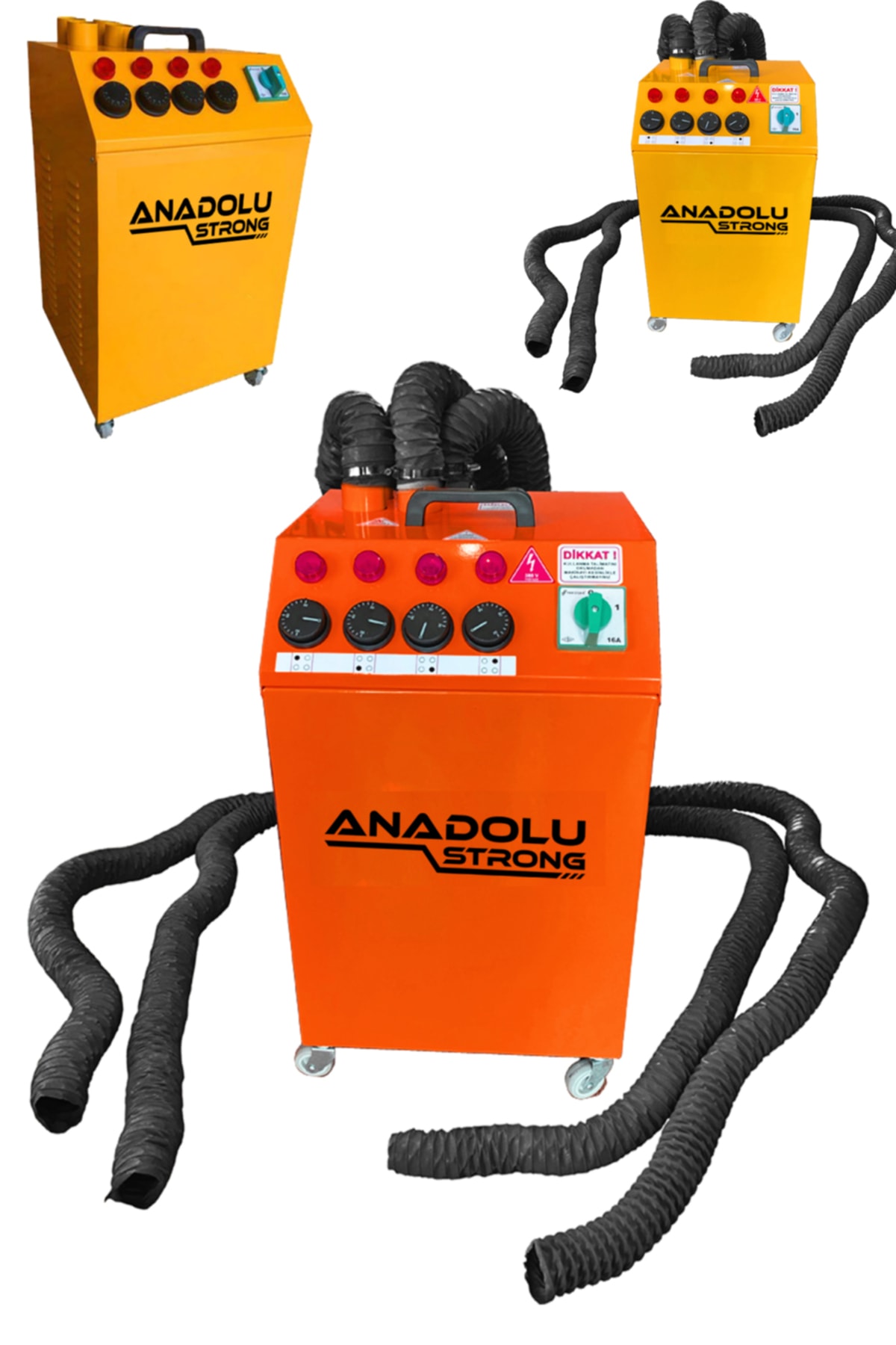 Anadolu Strong Anadolustrong 4 Kollu Sıcak Hava Ahtapot Makinası Trifaze