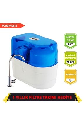 Pompasız Su Arıtma Cihazı (mavi) + Tds Hediyeli PRIMAXMAVI1