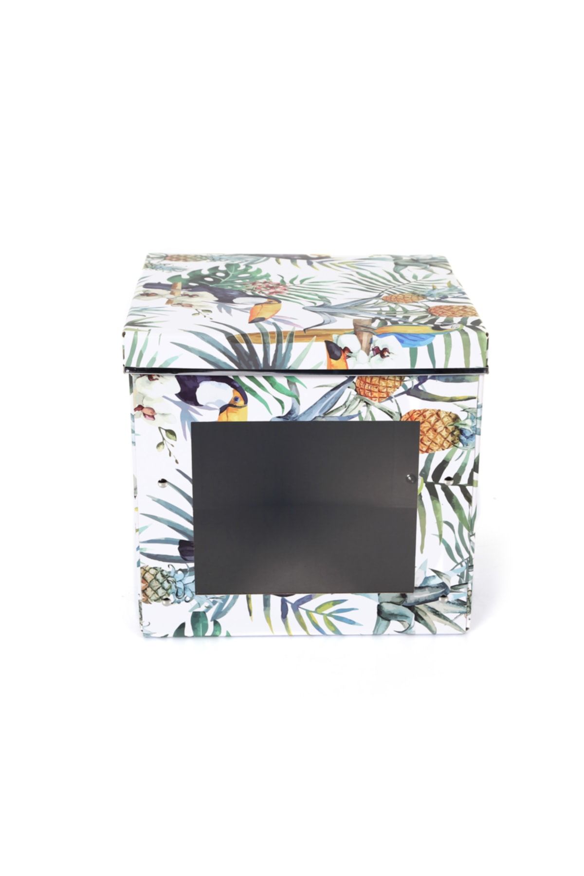 Bosphorus-Tropical Patterned Covered Foldable Window Cardboard Box 4