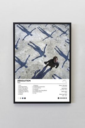 Muse Absolution Albümü Siyah Çerçeveli Spotify Barkodlu Albüm Poster Tablo MSABS00001