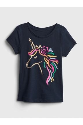 Kız Bebek Lacivert 100% Organik Pamuk T-shirt 827912