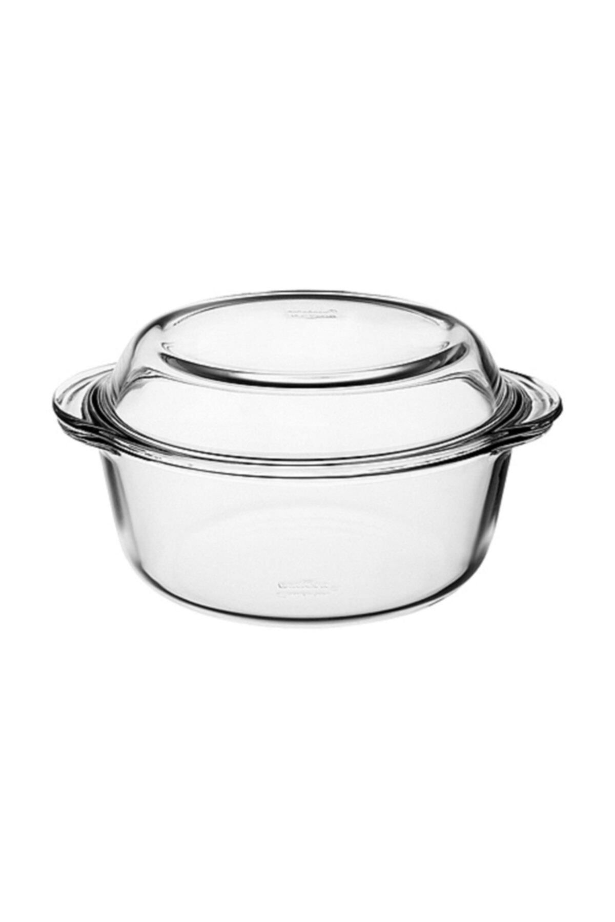 Paşabahçe 2 Litre Kapaklı Borcam Yuvarlak Tencere 59003 012oa