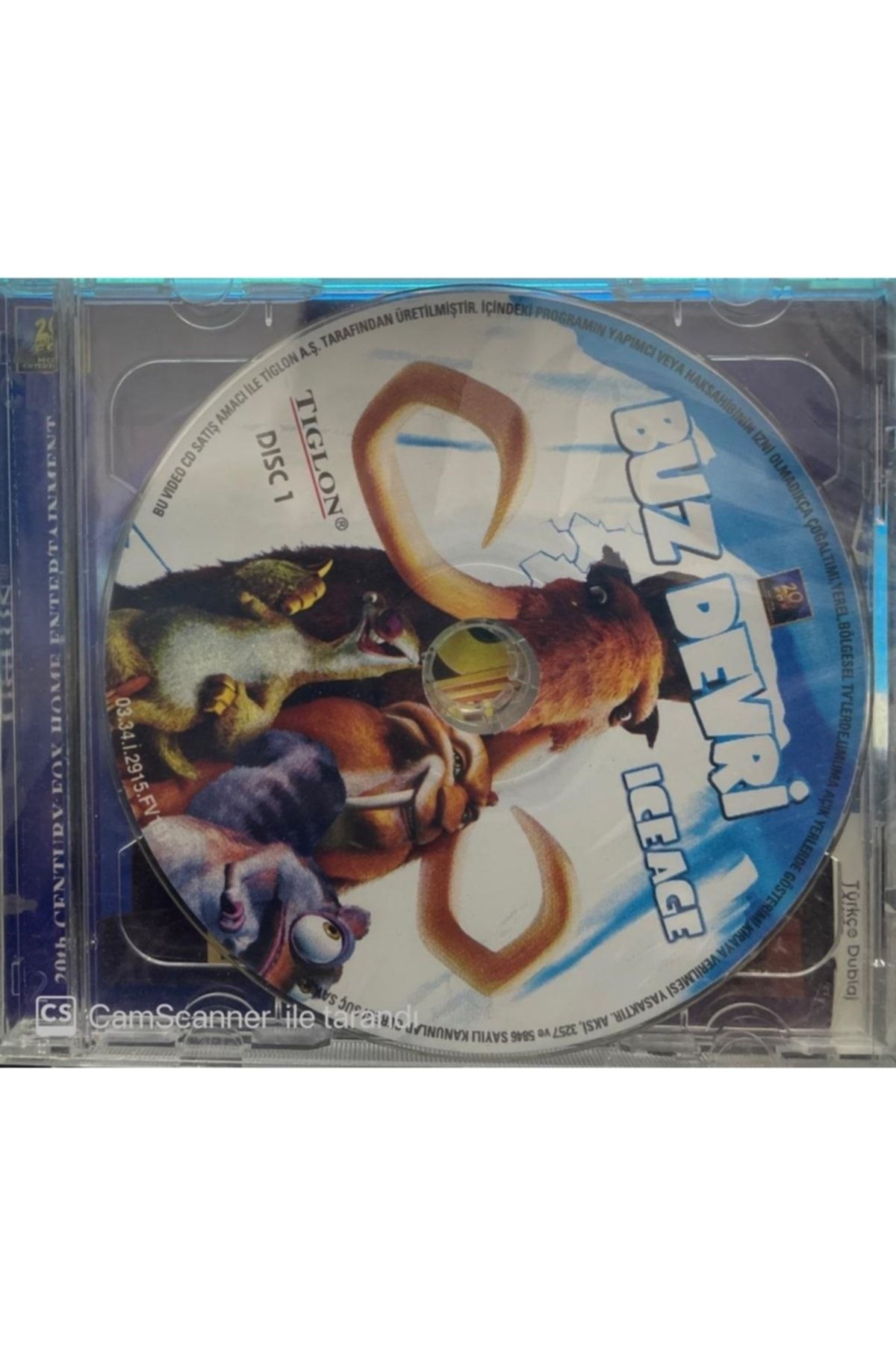 20th Century Fox Vcd - Buz Devri (ıce Age) *ön Kartonet Mevcut Değildir, Diskler Sıfırdır*