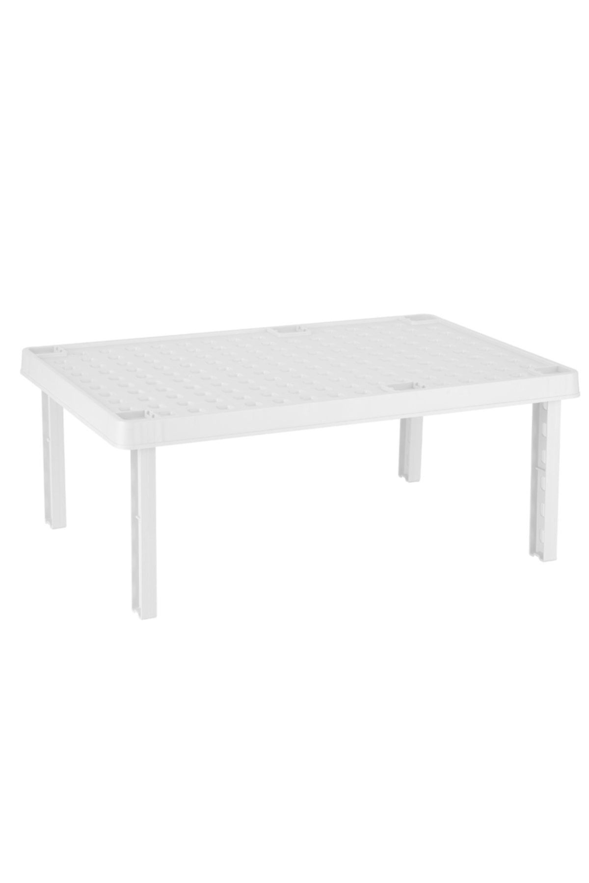 Gondol Plastik-Gondola Rectangular Standing Shelf Organizer and Riser 2