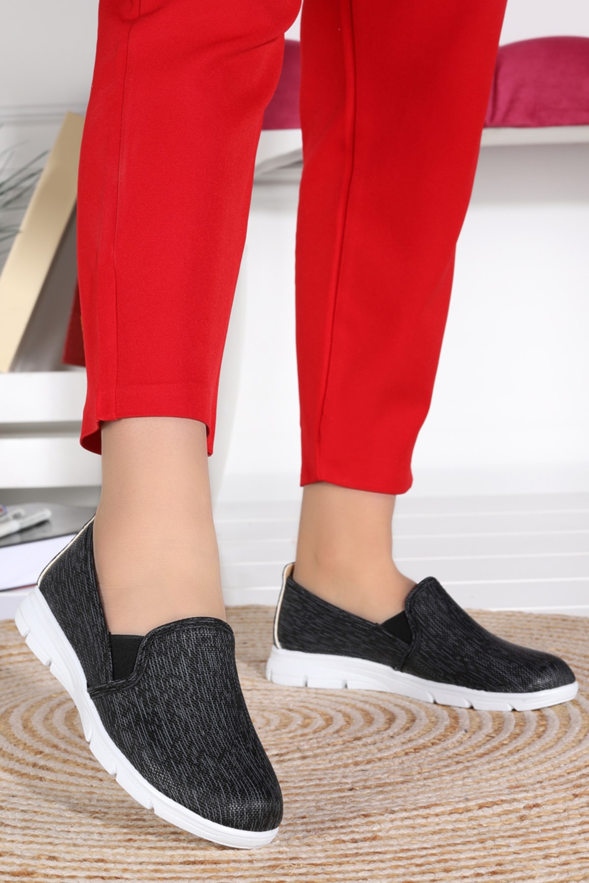 WOGGO Msr Kot Günlük Kadın Spor Ayakkabı