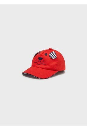 Erkek Bebek Köpekli Şapka Kırmızı 10190 144273_117575