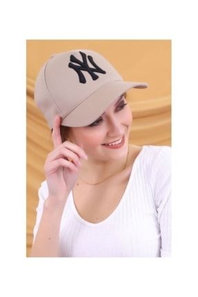 New York Yankees Beyzbol Ny Şapka - Bej Şapka EKnewyork0011