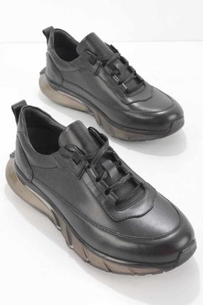 Siyah Leather Erkek Sneaker E01863670103