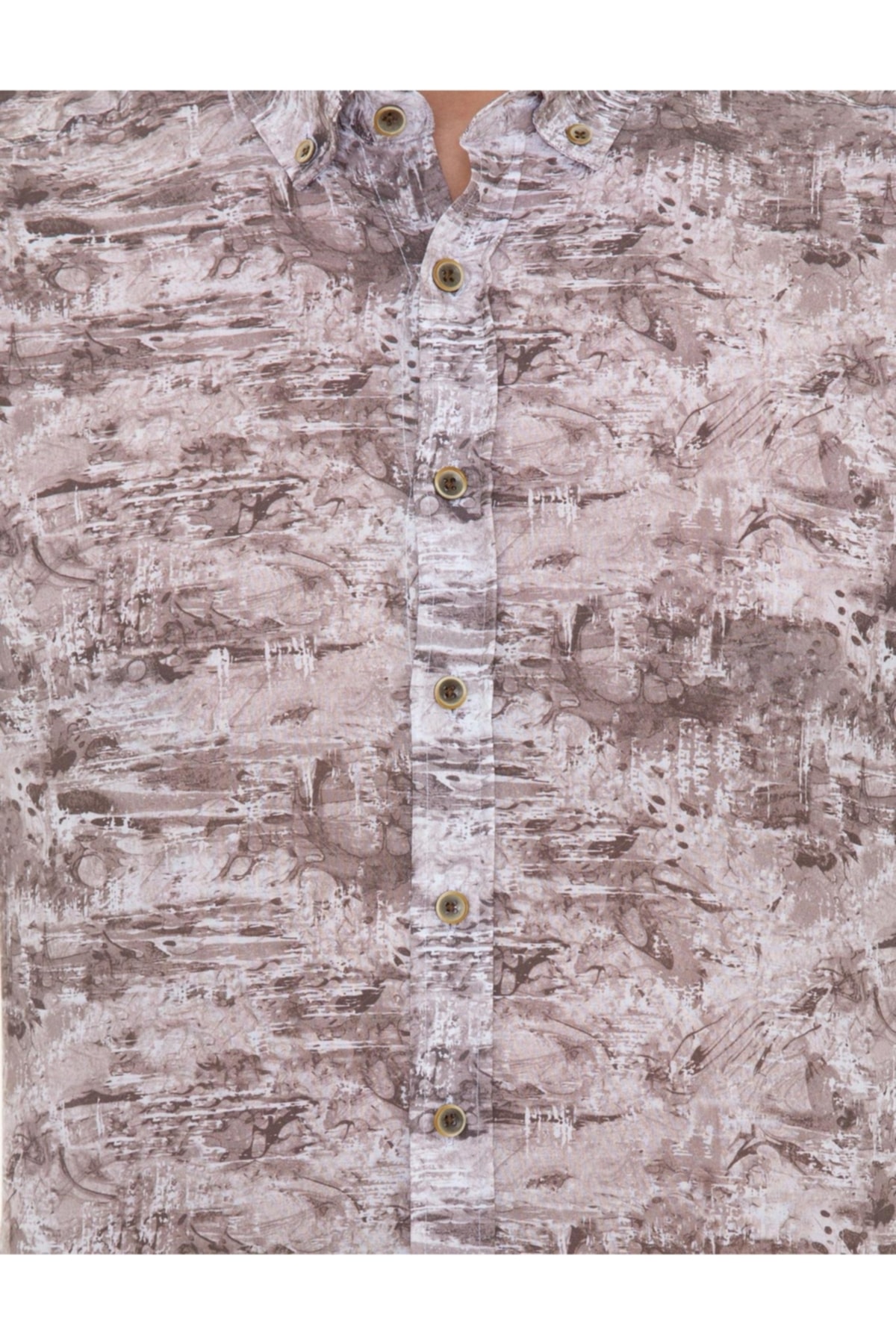 پیراهن مردانه قهوه ای پیرکاردین | 1394361 اورجینال - تصویر 5