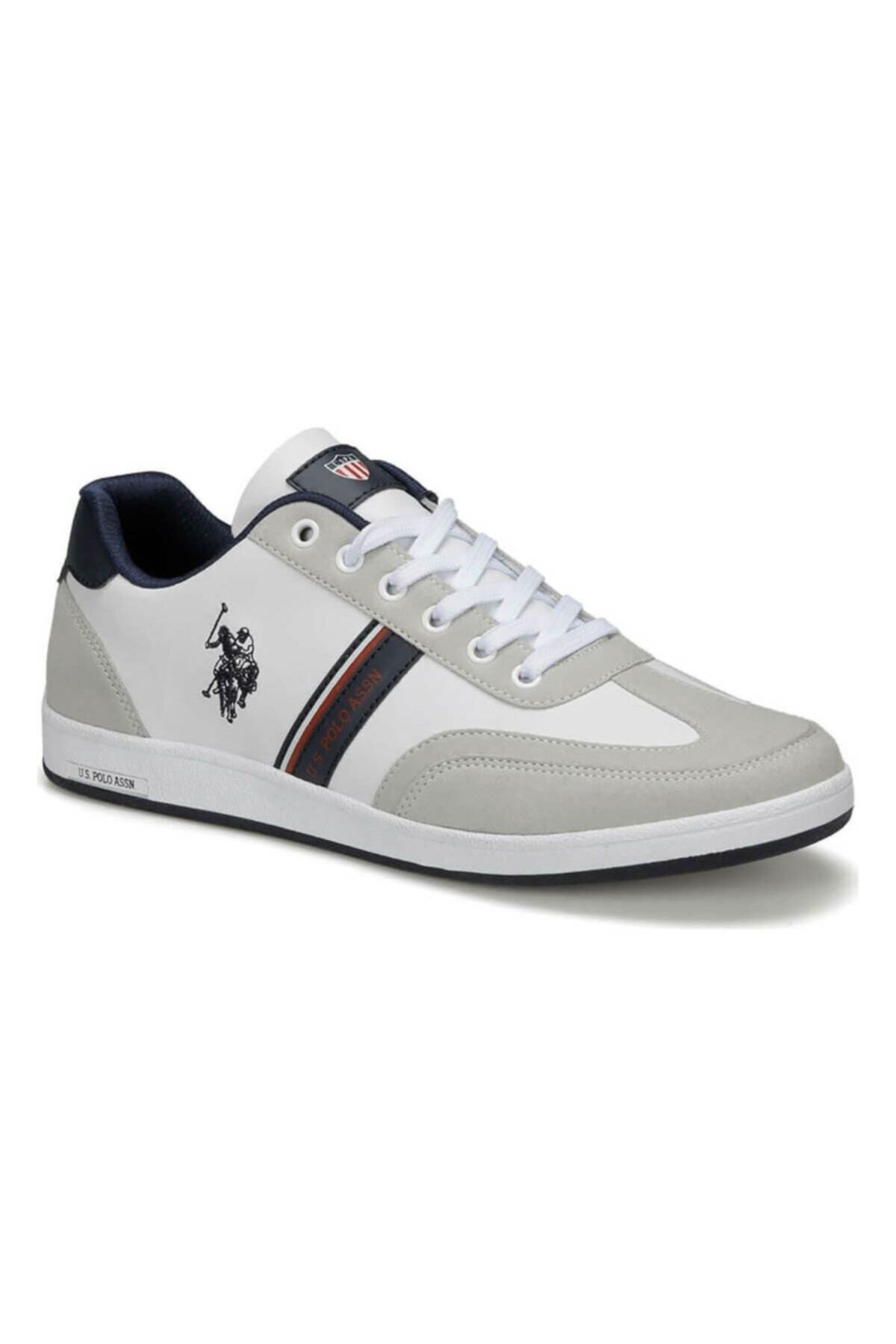 Us Polo Assn Kares Erkek Spor Ayakkabı - Beyaz — سفید 047 KARES WT