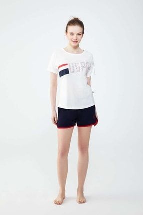 Us Polo Assn Kadın T-shirt Şort Takımı-16691 US16691