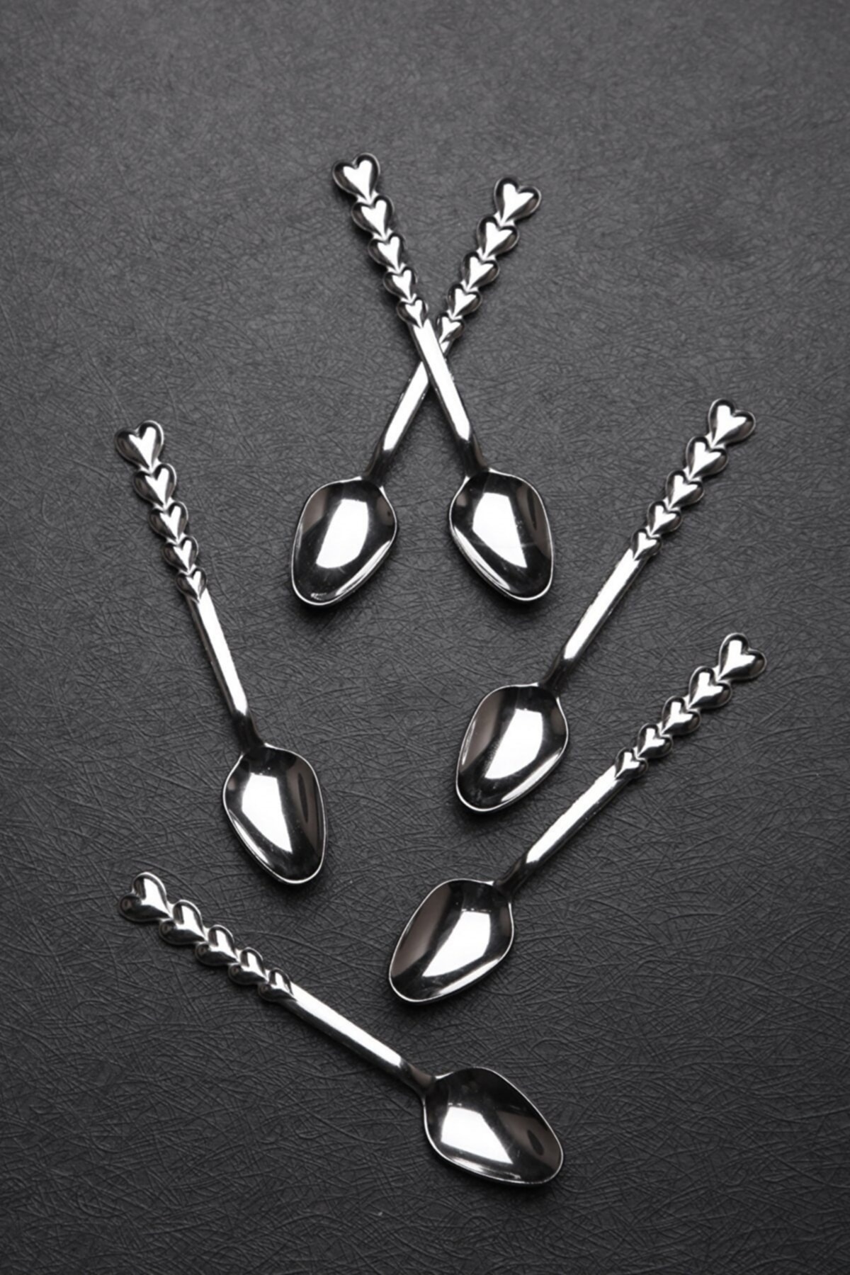 Bremen Home Set of 6 Heart Teaspoons