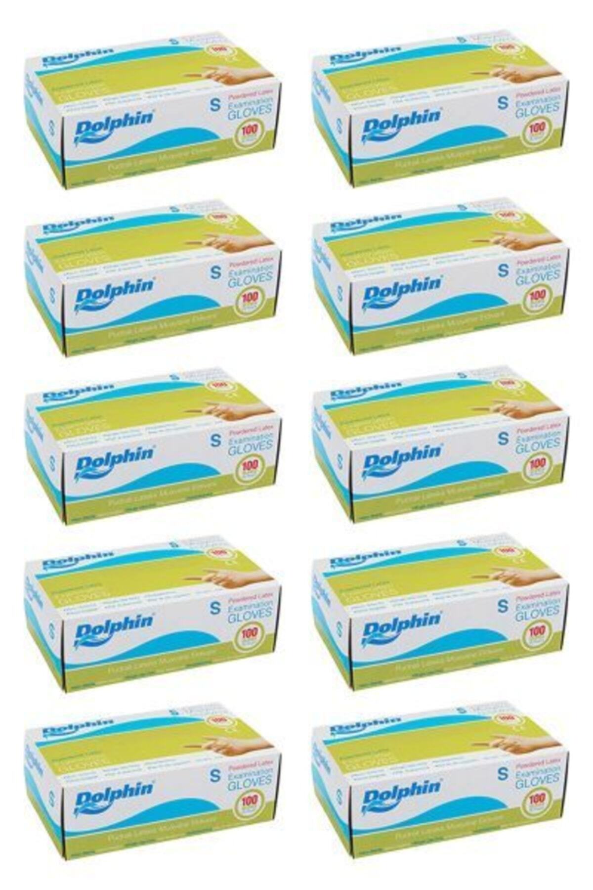Dolphin Beyaz Lateks Eldiven Pudralı 10 Pk X 100 Adet (koli)