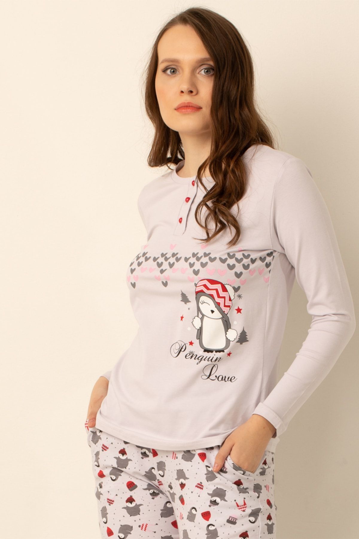 Doremi-Set de pijamale din bumbac pentru femei 5