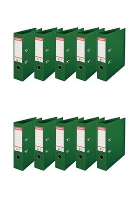 Geniş Plastik Klasör (9940) Yeşil 10 Lu Paket KRTKLB-ESS-9940-10