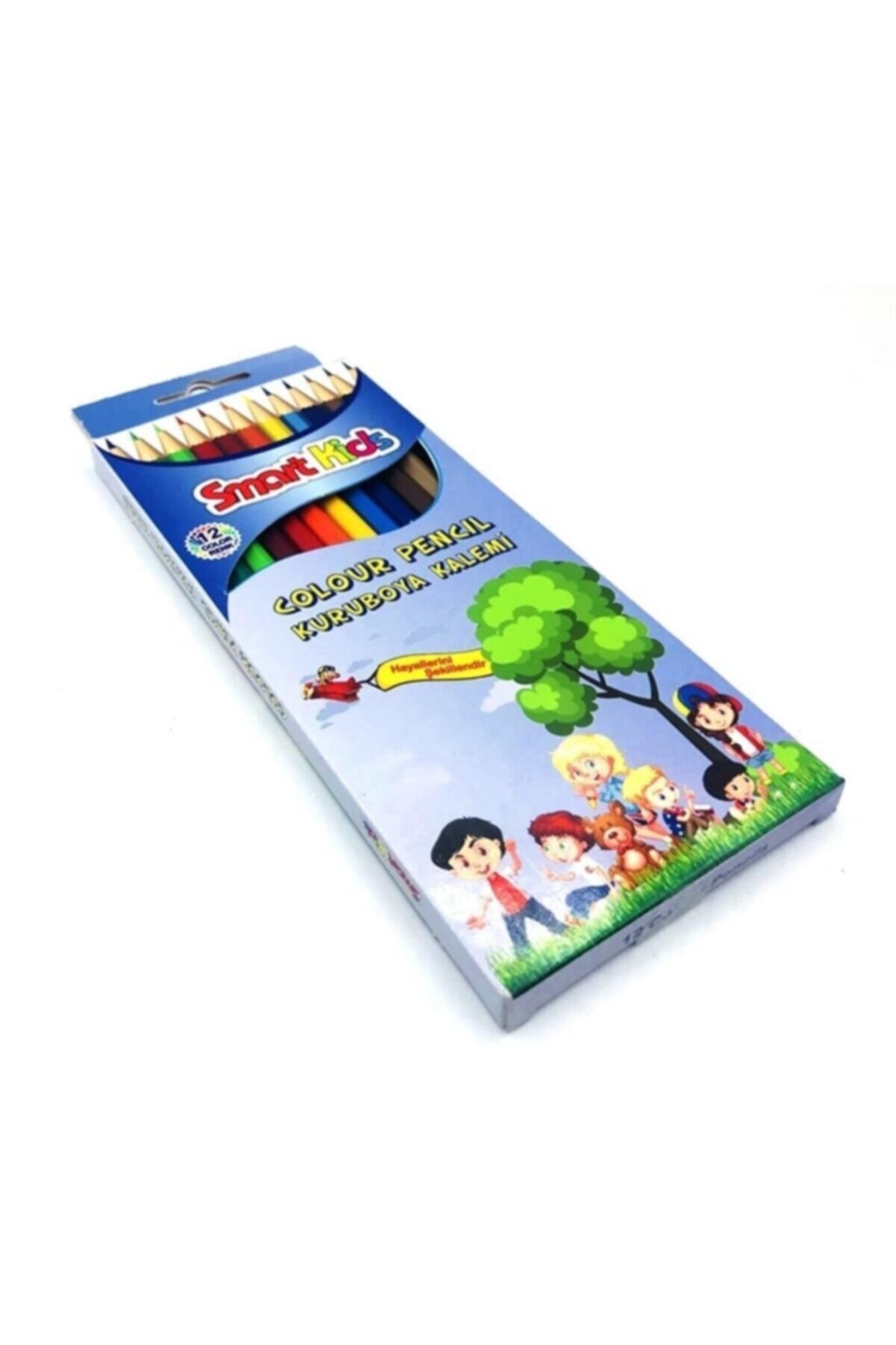 Globox Smart Kids Uzun Kuruboya Kalemi 12 Renk 2963