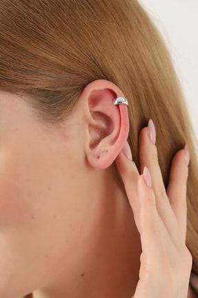 Kadın Gümüş Ear Cuff Kıkırdak Küpe TD-ECK00001