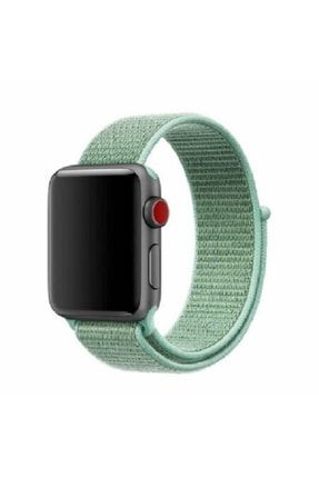 Apple Watch 1-2-3-4-5-6- Se-7 Serisi 42mm - 44mm - 45mm Uyumlu Spor Loop Kordon 42445hasırcırt