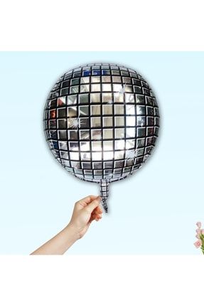Disko Topu Folyo Balon, 50 Cm - Gümüş 0001-T-97-1