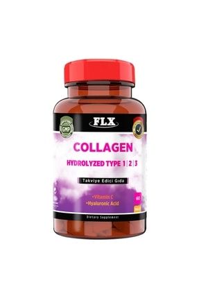 Collagen Kollajen Tip 1 2 3 Hyoluronic Asit Vitamin C 60 Tablet flx-ck1-2-3-60