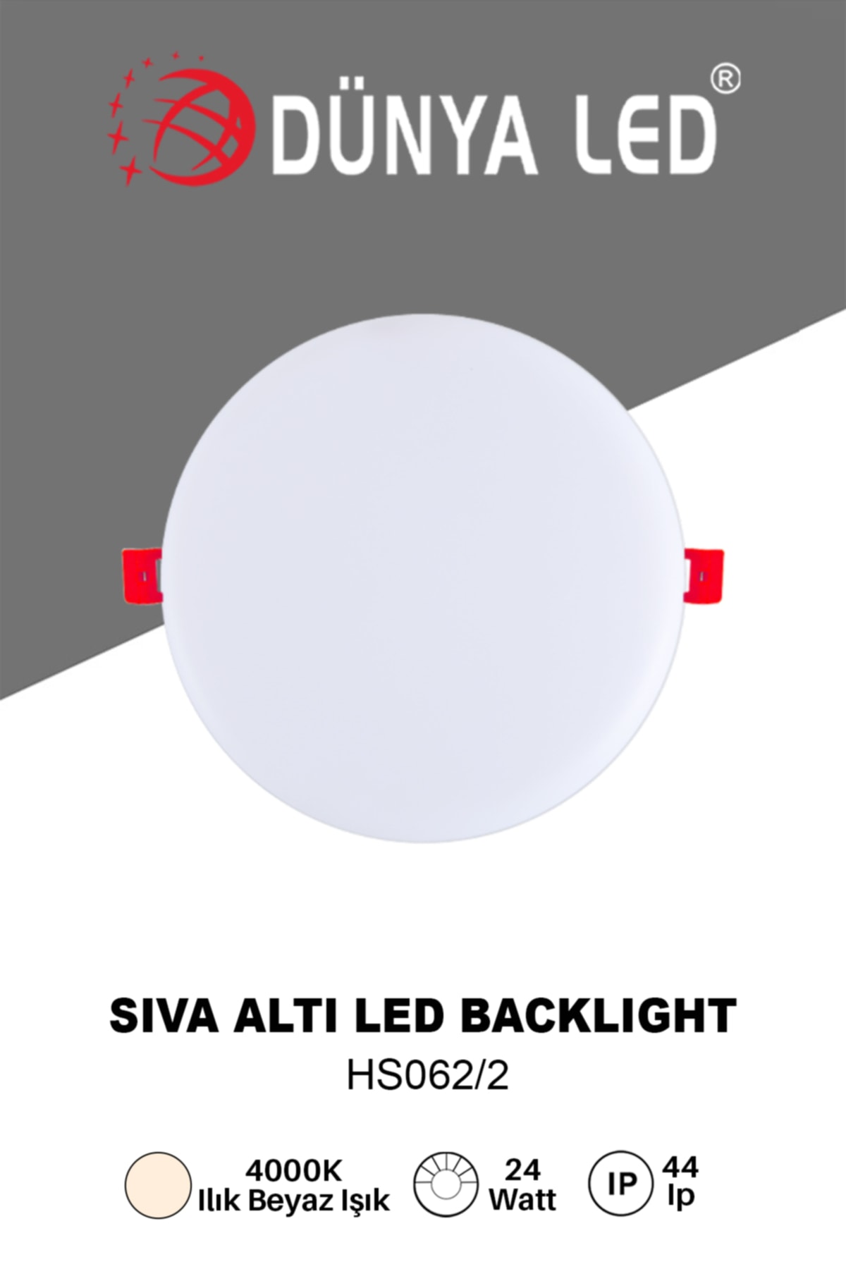 ルイページ DÜNYA LED Hs.062/1 24w Delik Çapı Ayarlanabilir Sıva Altı