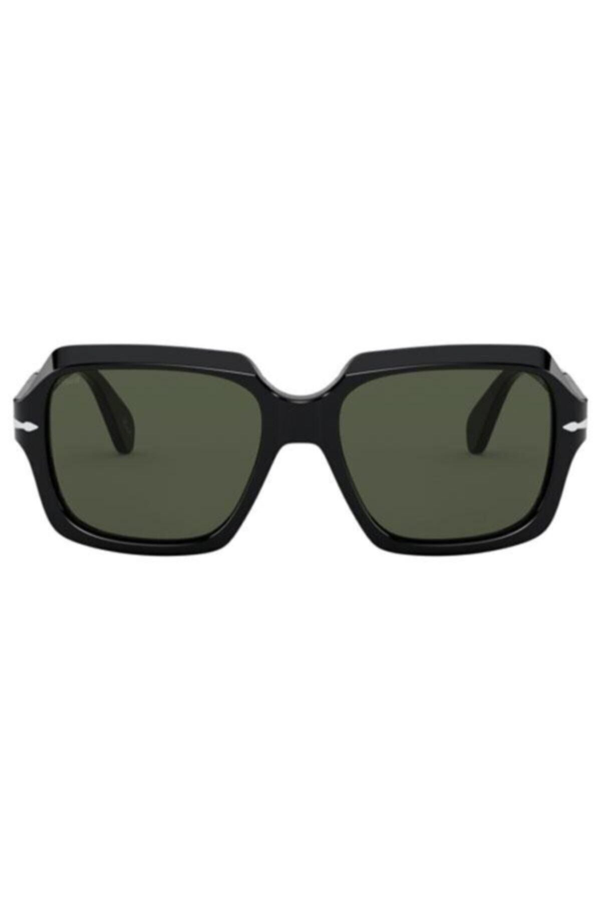 عینک آفتابی مشکی زنانه سیاه Po0581s 95 31. اورجینال Persol