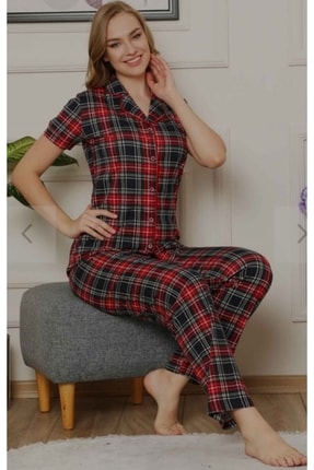 Model Pijama. Kadın Pijama Takimi KirmiziekoseXL