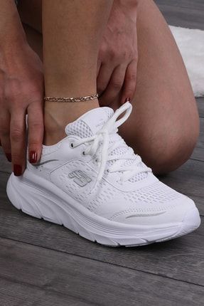 Kadın Garantili Ortopedik Hafif Esnek Sağlam Sneaker Spor Ayakkabı Beyaz Beyaz Fmax.ZEN.SKCR2022.9001-2