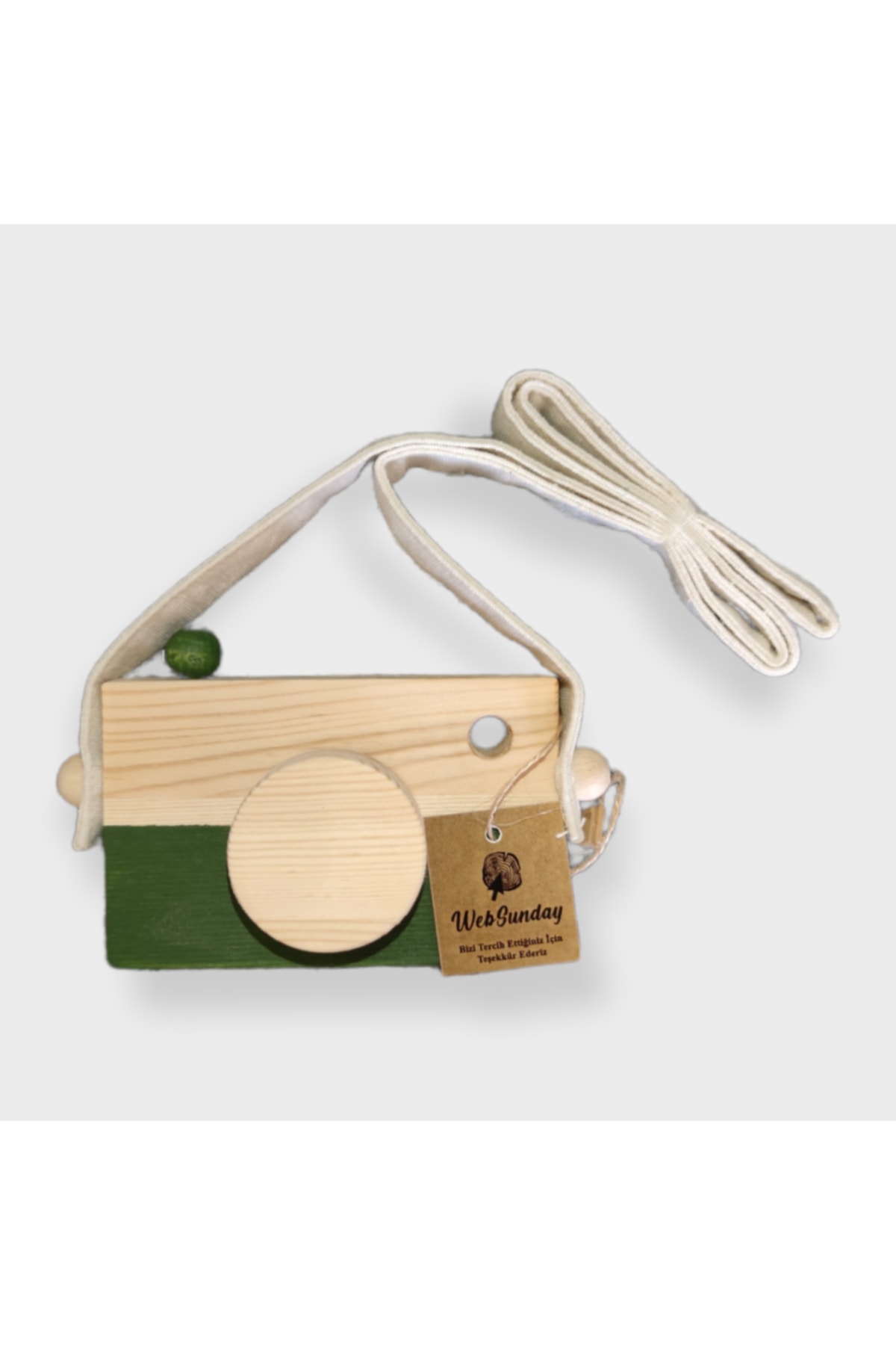 websunday Ahşap Waldorf Fotoğraf Makinesi, Eğitici Bebek Kamera Oyuncağı 2 3 4 5 6 Yaş Erkek Kız-koyu Yeşil fotoğrafı 2 (önizleme)