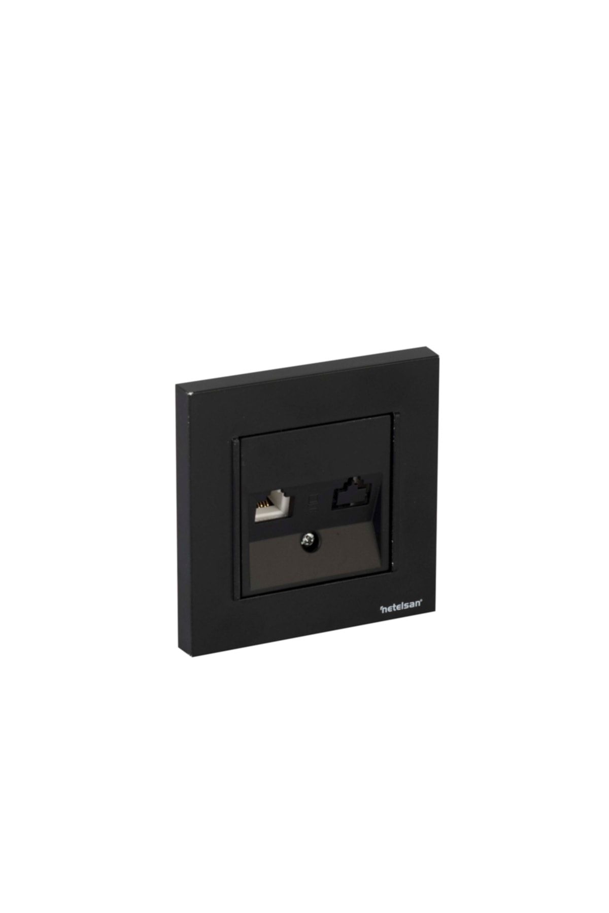 Netelsan-Byobu Black Phone Numeris Socket (cat-3) - Compatible with Frame 2