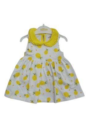 Kız Bebek Ananas Desenli Elbise 6-24 Ay 052256