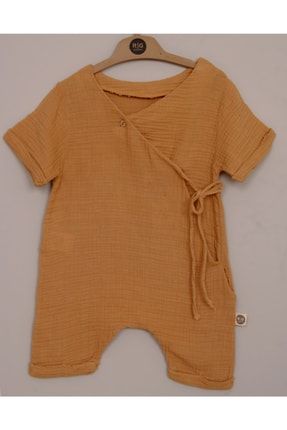 Kız Bebek Kahverengi Müslin Tulum BBK01