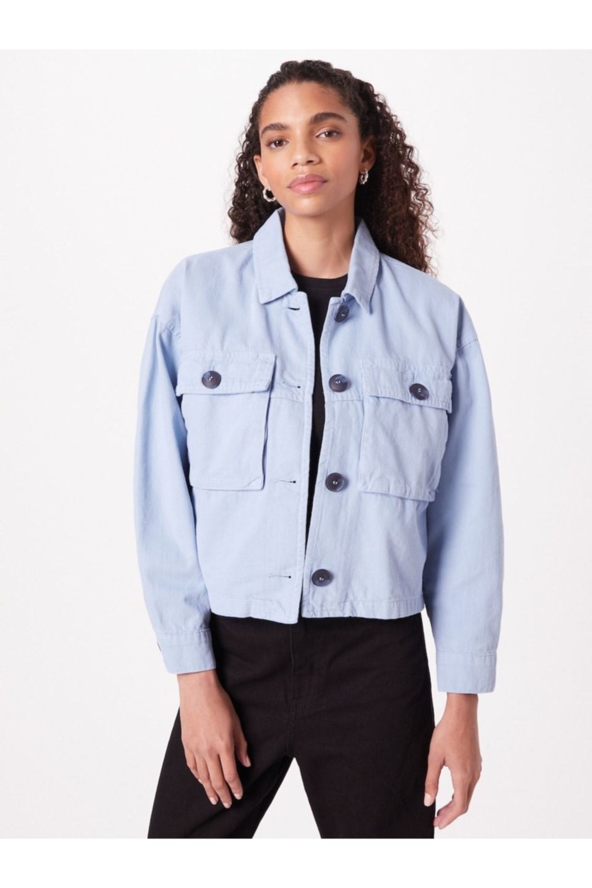Denim jacket 2025 women light blue