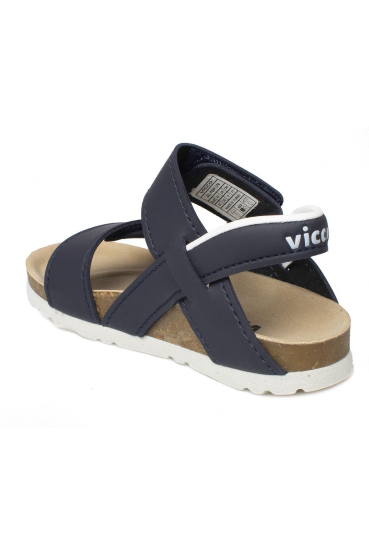 صندل آبی دخترانه و پسرانه بچگانه 321.p22y178 Misha Bovik Navy Blue ان Vicco
