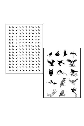 Epoksi Şeffaf Kuş Figür, Obje Sticker Seti – Epoksi Reçine yenikussticker