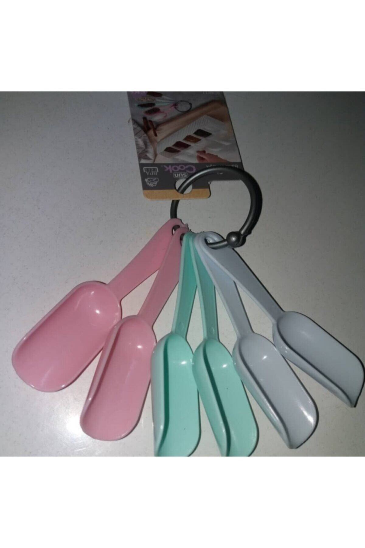 Baharat Kaşığı 6 Lı Renkli Mini Baharat Kaşığı