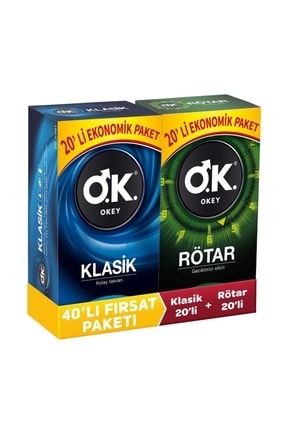 Klasik 20'li Prezervatif & Rötar 20'li Prezervatif 6002074