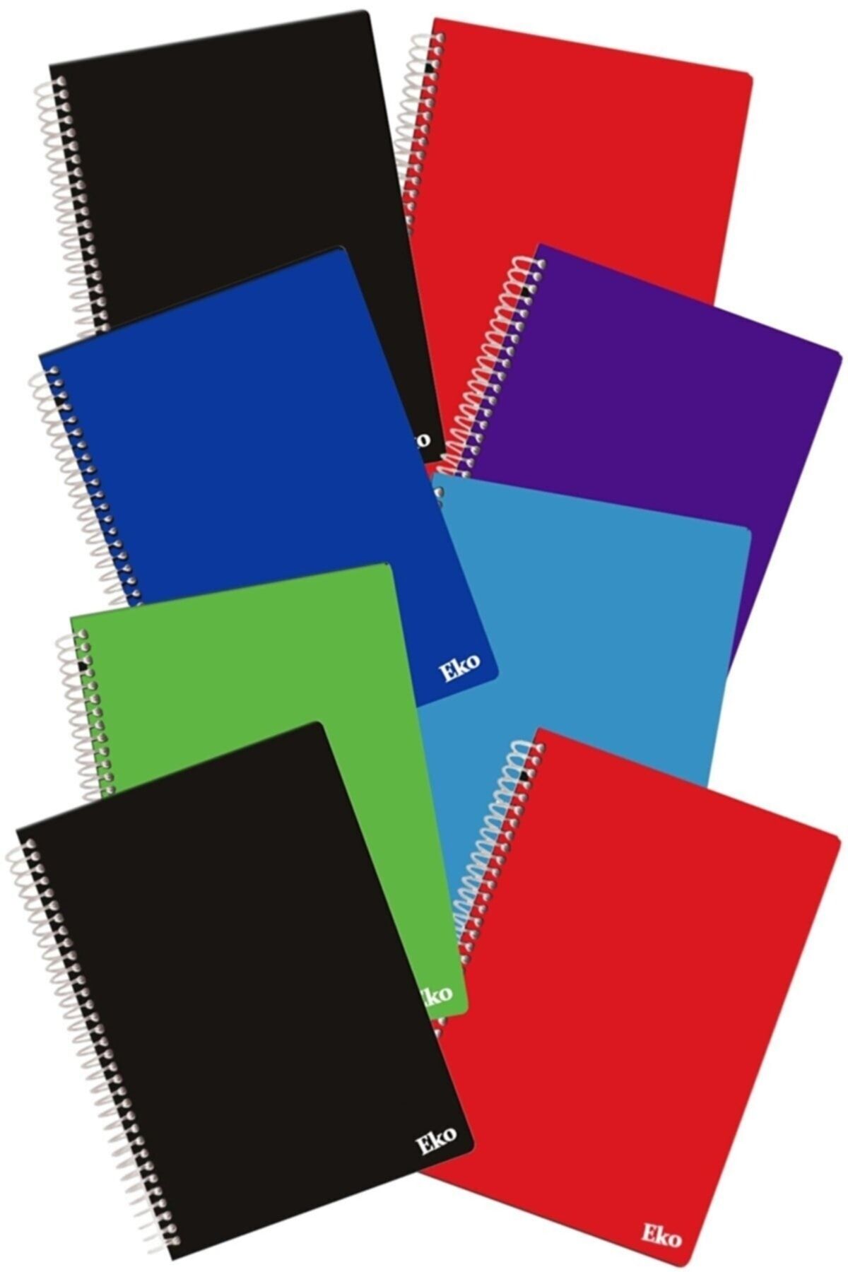 ÇINAR DEFTER-دفتر ملاحظات مدرسي مقاس A4 مكون من 72 ورقة (6 قطع و4 مخططات وخطوطين) غطاء بلاستيكي مع سبرال 1