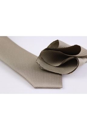 1.kalite Özel Desenli Özgün Renk 5.5 Cm Genişliğinde Kravat Mendil Seti kravat24