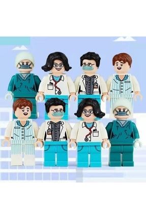 Legoedy 8 Adet Lego Uyumlu Hastane Fiğür Görsel Ile Aynı Gelir DDDDExlegoo