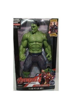 Avengers Işıklı Hulk 30 Cm Figür Çocuk Oyuncak Yeşil Dev O10364
